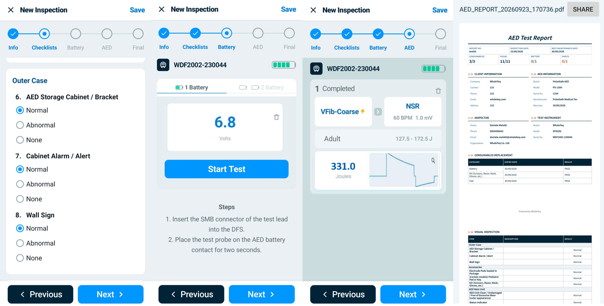 The DFS200 App integrates inspection, testing, and report generation into a single workflow. The DFS200 App integrates inspection, testing, and report generation into a single workflow.